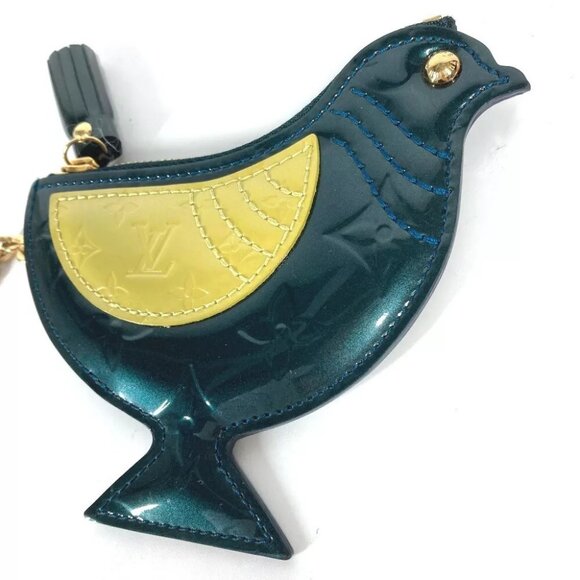 LOUIS VUITTON MonogramVernis Pochette Oiseau Bag Charm Wallet Bird purse - Picture 3 of 11